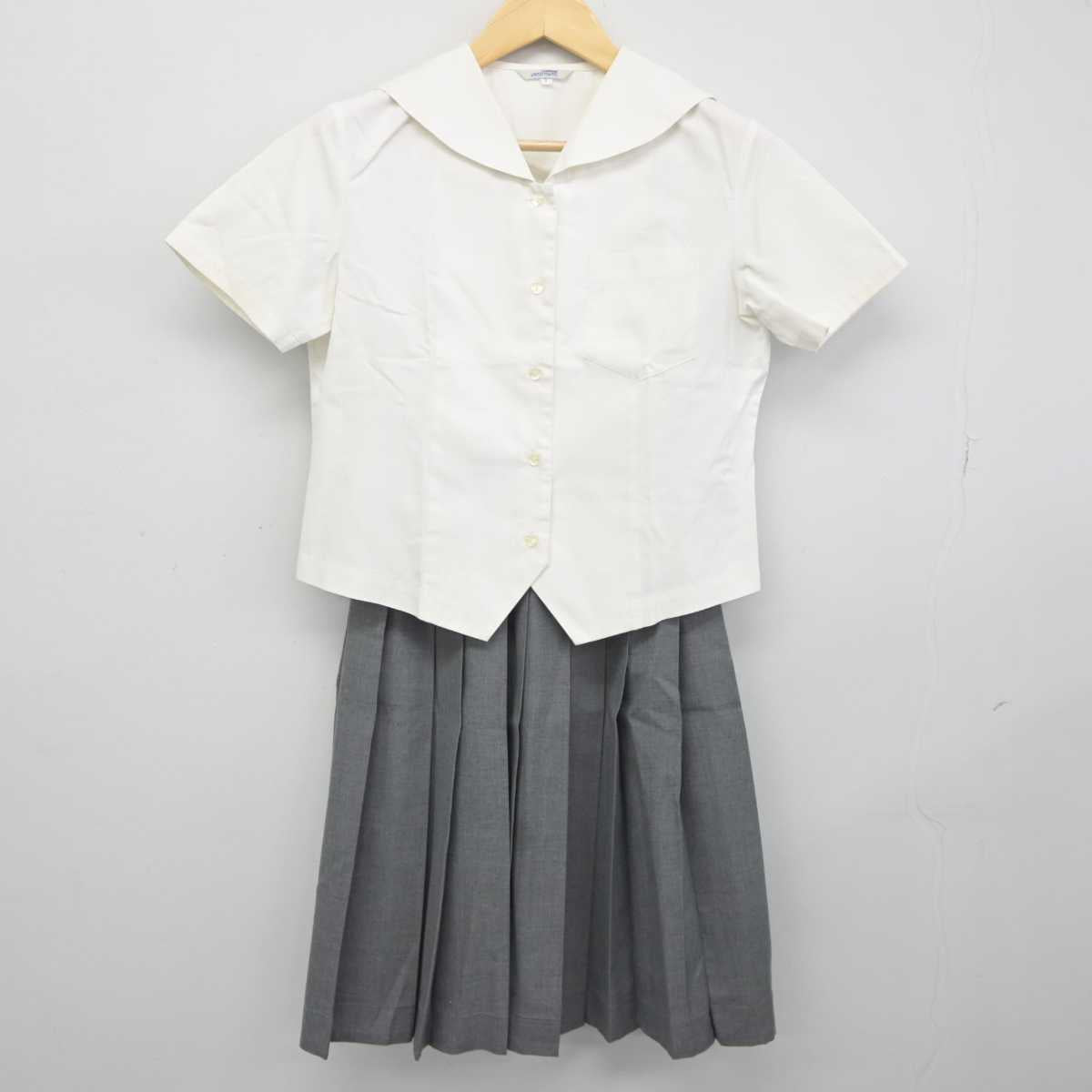 中古】岡山県 京山中学校 女子制服 3点 (セーラー服・スカート) sf045912 | 中古制服通販パレイド