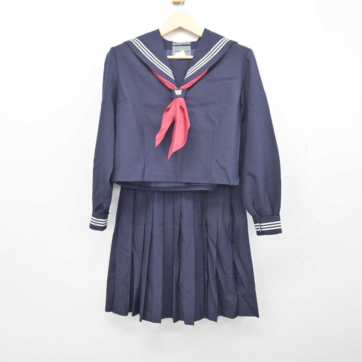 中古】埼玉県 三芳東中学校 女子制服 3点 (セーラー服・スカート) sf045959 | 中古制服通販パレイド