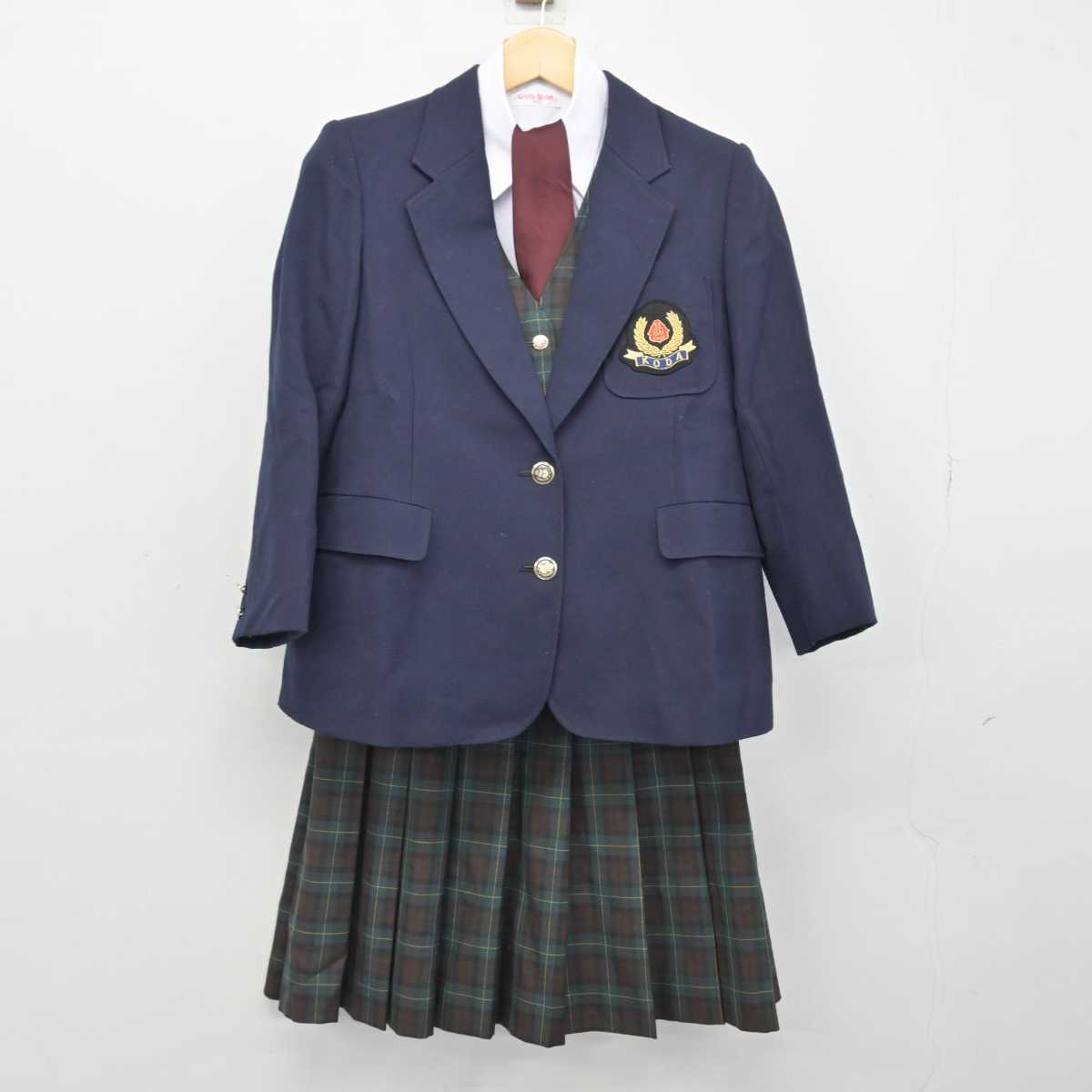 【中古】神奈川県 横浜市立小田中学校 女子制服 5点 (ブレザー・ベスト・シャツ・スカート) sf046525