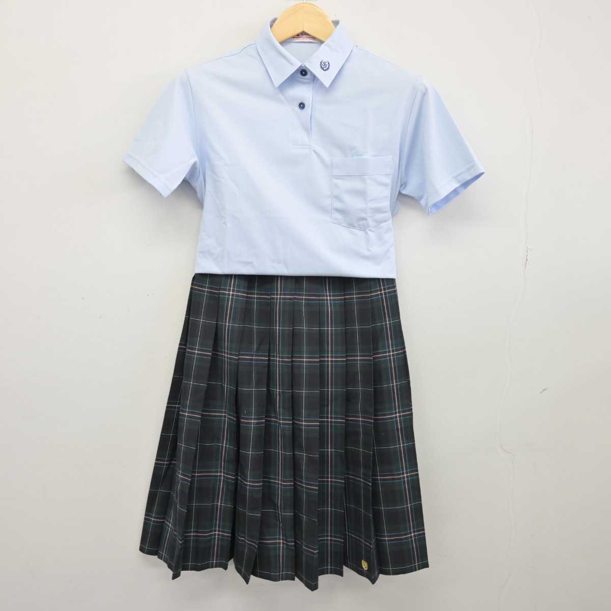 中古】兵庫県 豊富中学校 女子制服 3点 (シャツ・シャツ
