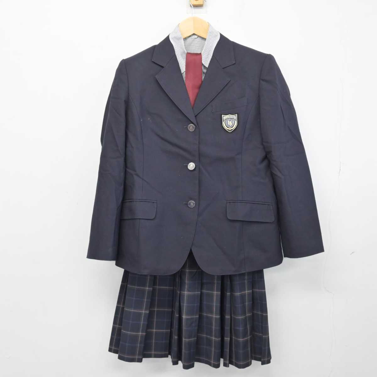 【中古】神奈川県 横浜清風高等学校 女子制服 4点 (ブレザー・シャツ・スカート) sf046784