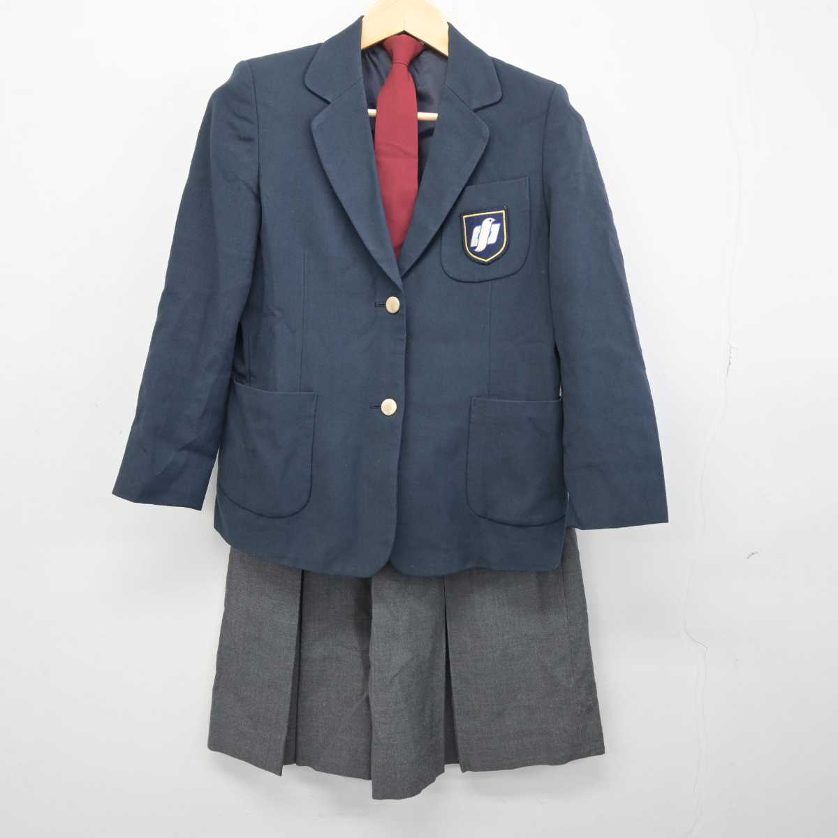 【中古】埼玉県 さいたま市立第二東中学校 女子制服 4点 (ブレザー・ベスト・スカート) sf046841