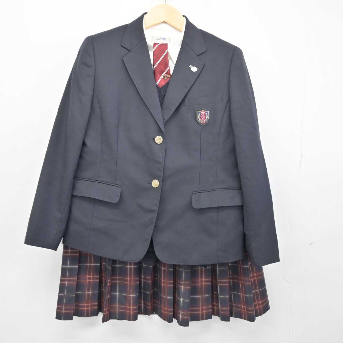 中古】宮城県 大崎中央高等学校 女子制服 6点 (ブレザー・ニット 中古】宮城県 大崎中央高等学校 女子制服 6点 (ブレザー・ニット