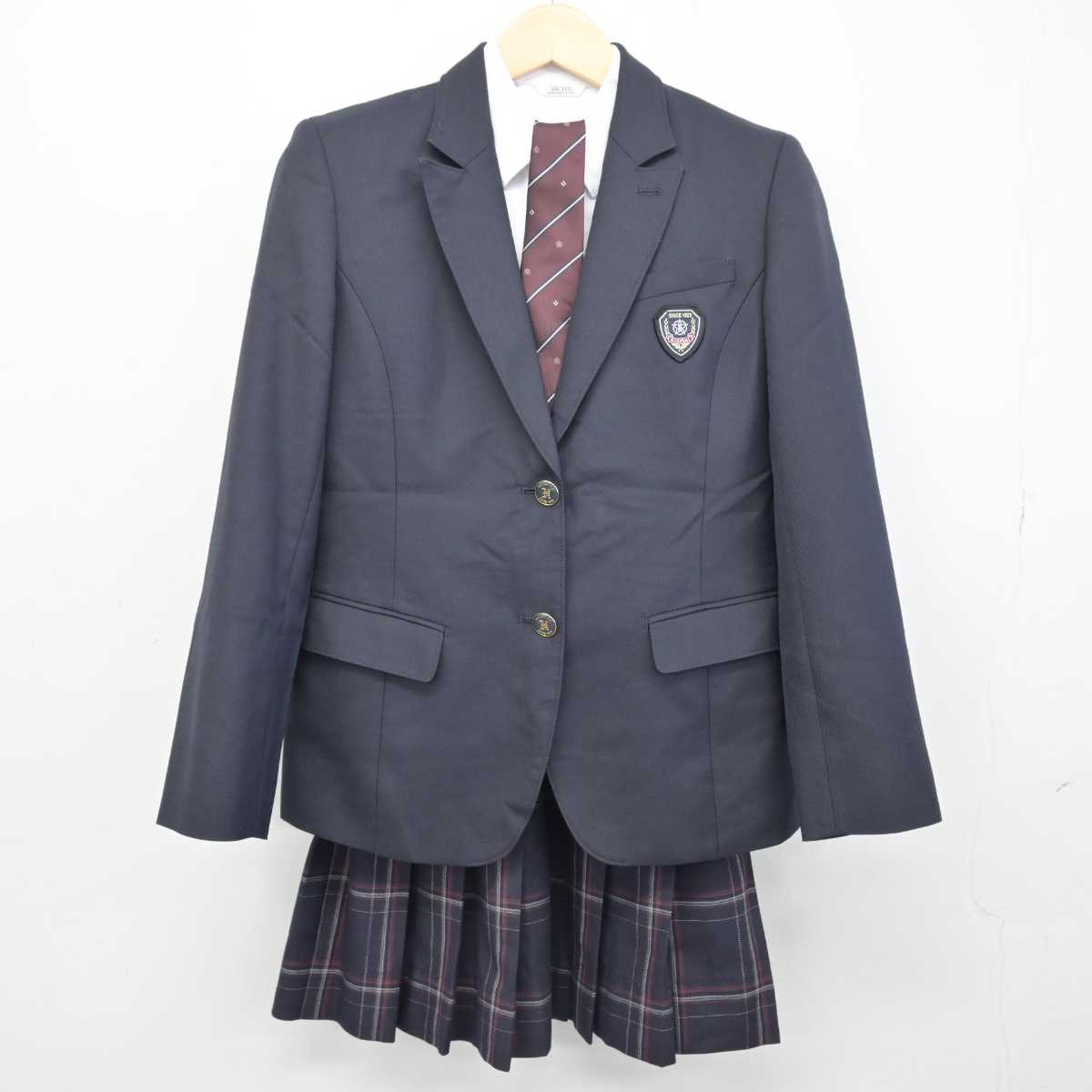 中古】大阪府 大阪府立東高等学校 女子制服 4点 (ブレザー・シャツ ...