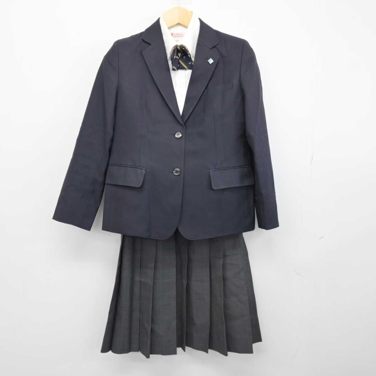 【中古】兵庫県 須磨学園高等学校 女子制服 4点 (ブレザー・シャツ・スカート) sf047048