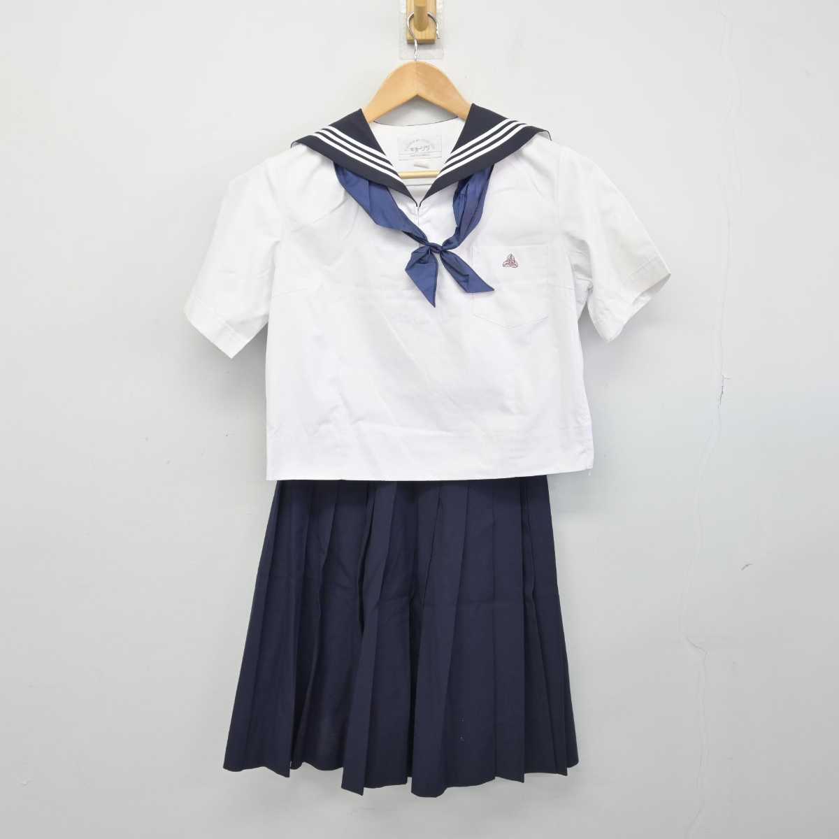 【中古】広島県 海田高等学校 女子制服 3点 (セーラー服・スカート) sf047236