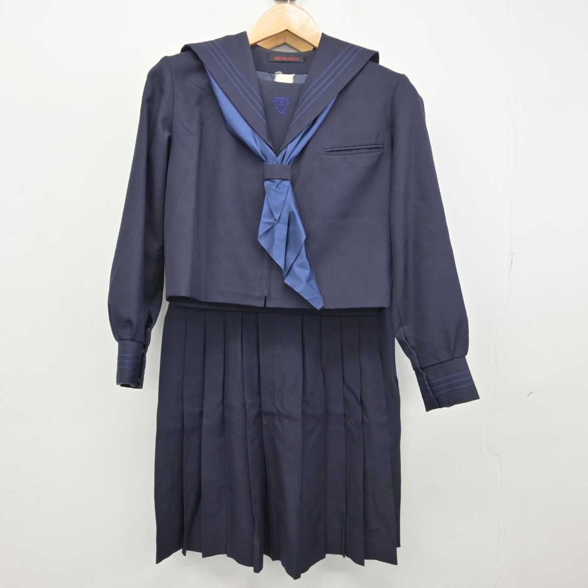 中古】千葉県 柏南高等学校 女子制服 3点 (セーラー服・ジャンパースカート) sf047258 | 中古制服通販パレイド