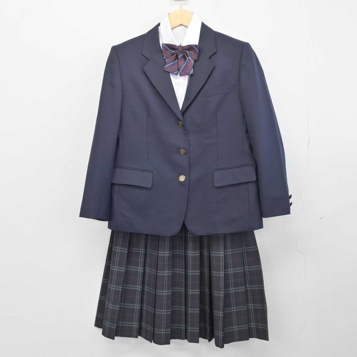 中古】千葉県 八千代市立萱田中学校 女子制服 4点 (ブレザー 中古】千葉県 八千代市立萱田中学校 女子制服 4点 (ブレザー
