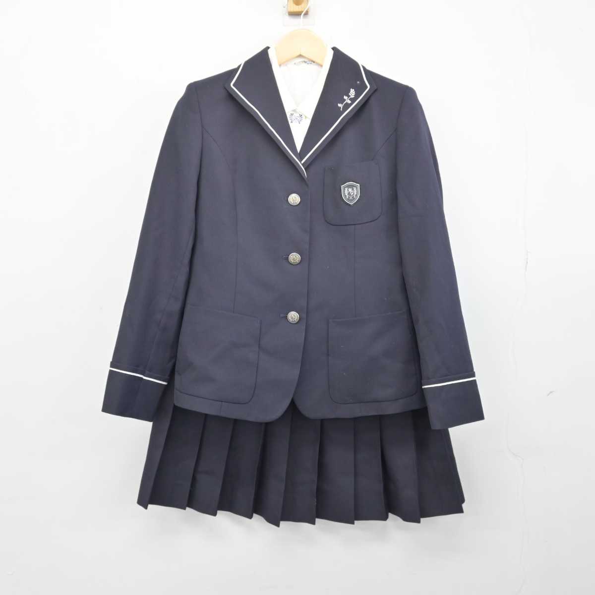 中古】兵庫県 日ノ本学園高等学校 女子制服 4点 (ブレザー・シャツ