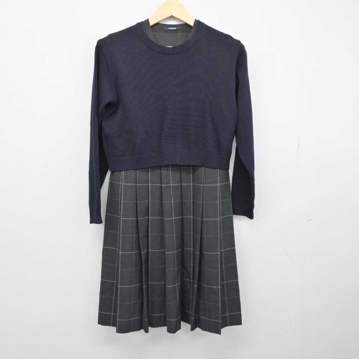 【中古】佐賀県 佐賀女子短期大学付属佐賀女子高等学校 女子制服 2点 (ニット・ジャンパースカート) sf047636