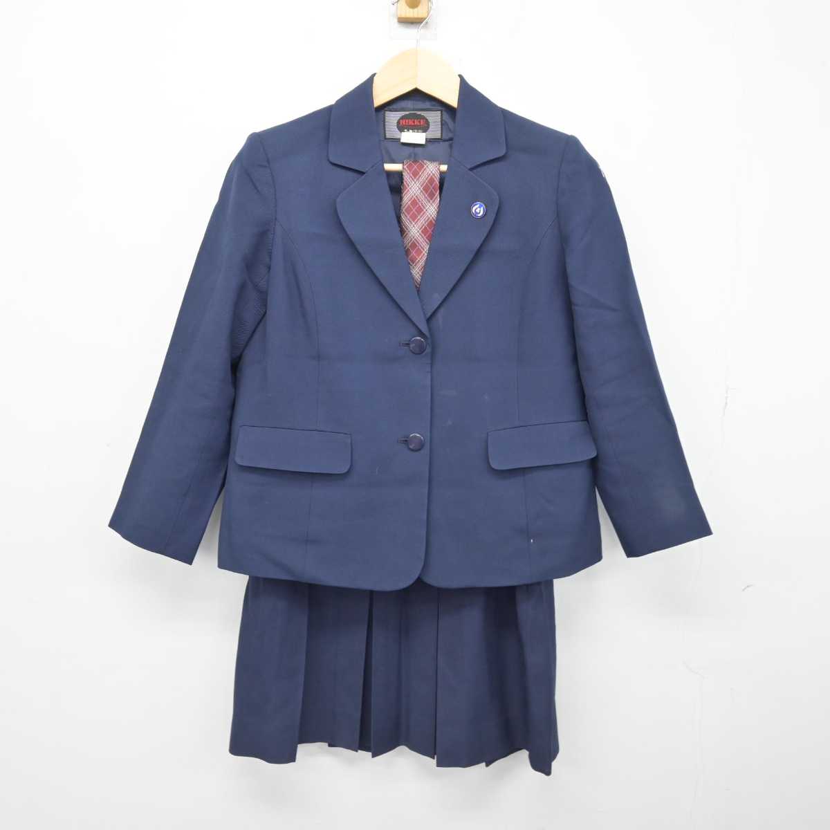 中古】神奈川県 新羽高等学校 女子制服 4点 (ブレザー・スカート 