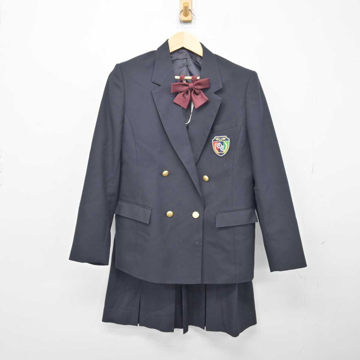 中古】埼玉県 大宮商業高等学校 女子制服 3点 (ブレザー・スカート 