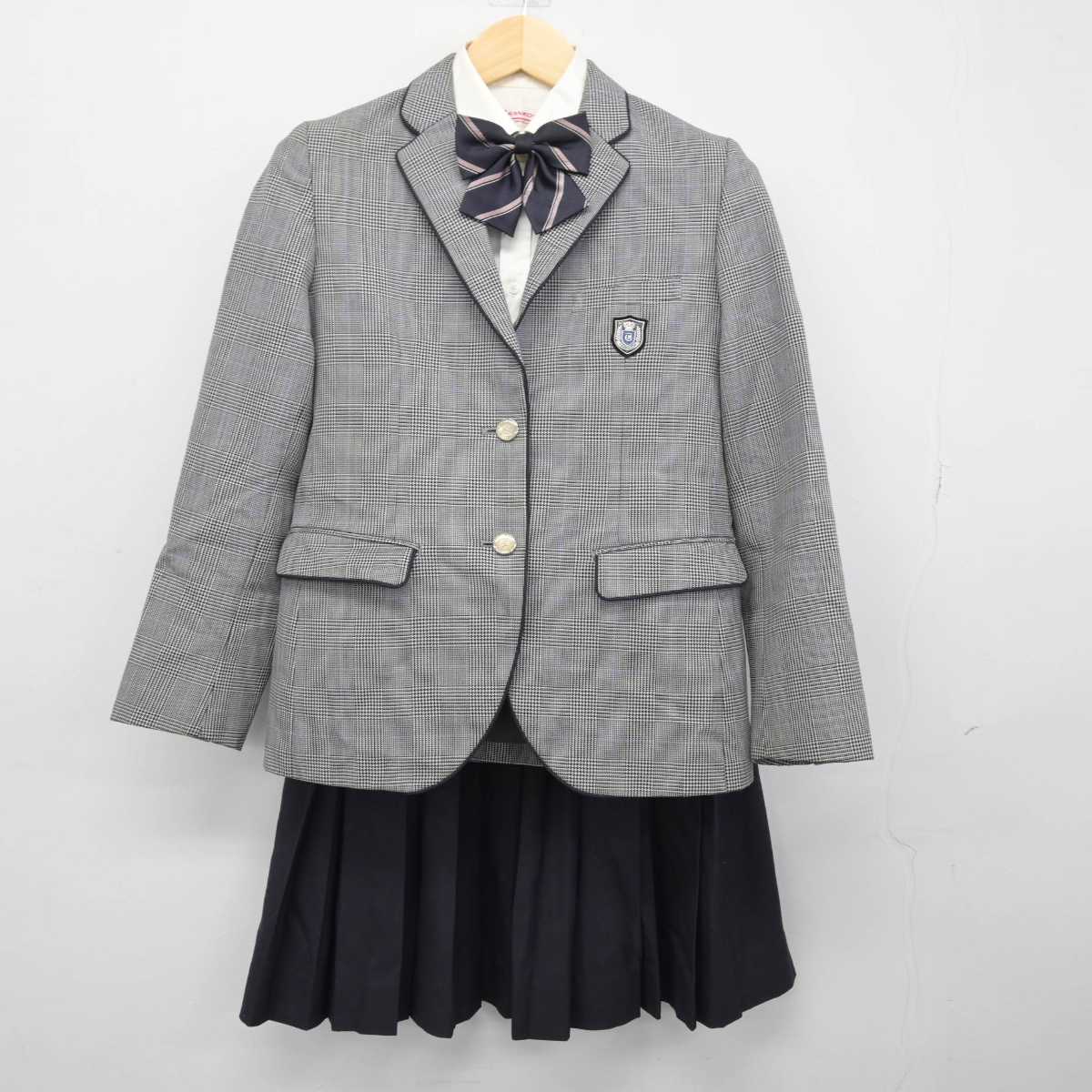 【中古】三重県 津田学園高等学校 女子制服 5点 (ブレザー・シャツ・スカート) sf047921