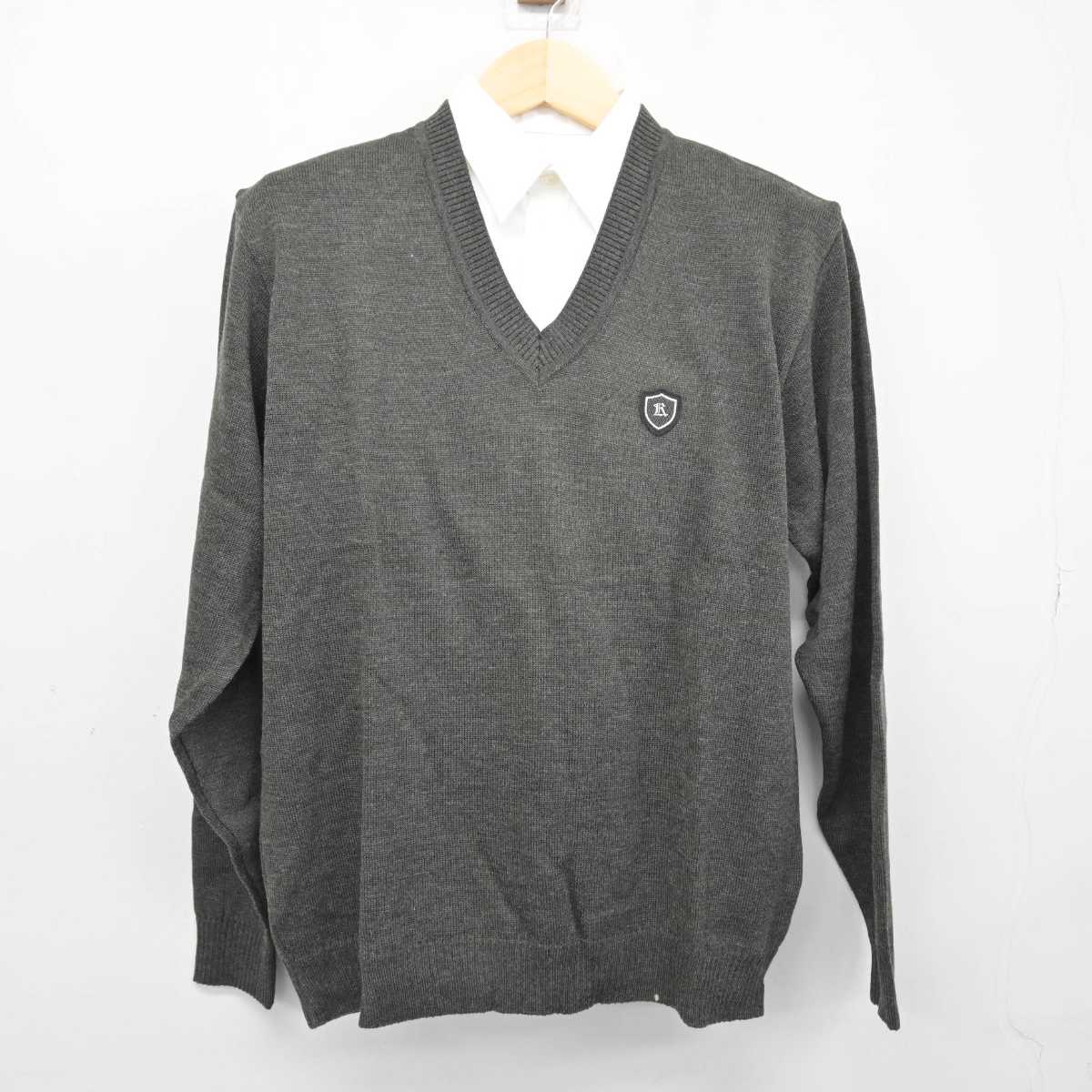 中古】広島県 賀茂高等学校 男子制服 2点 (ニット・シャツ) sf048237 | 中古制服通販パレイド