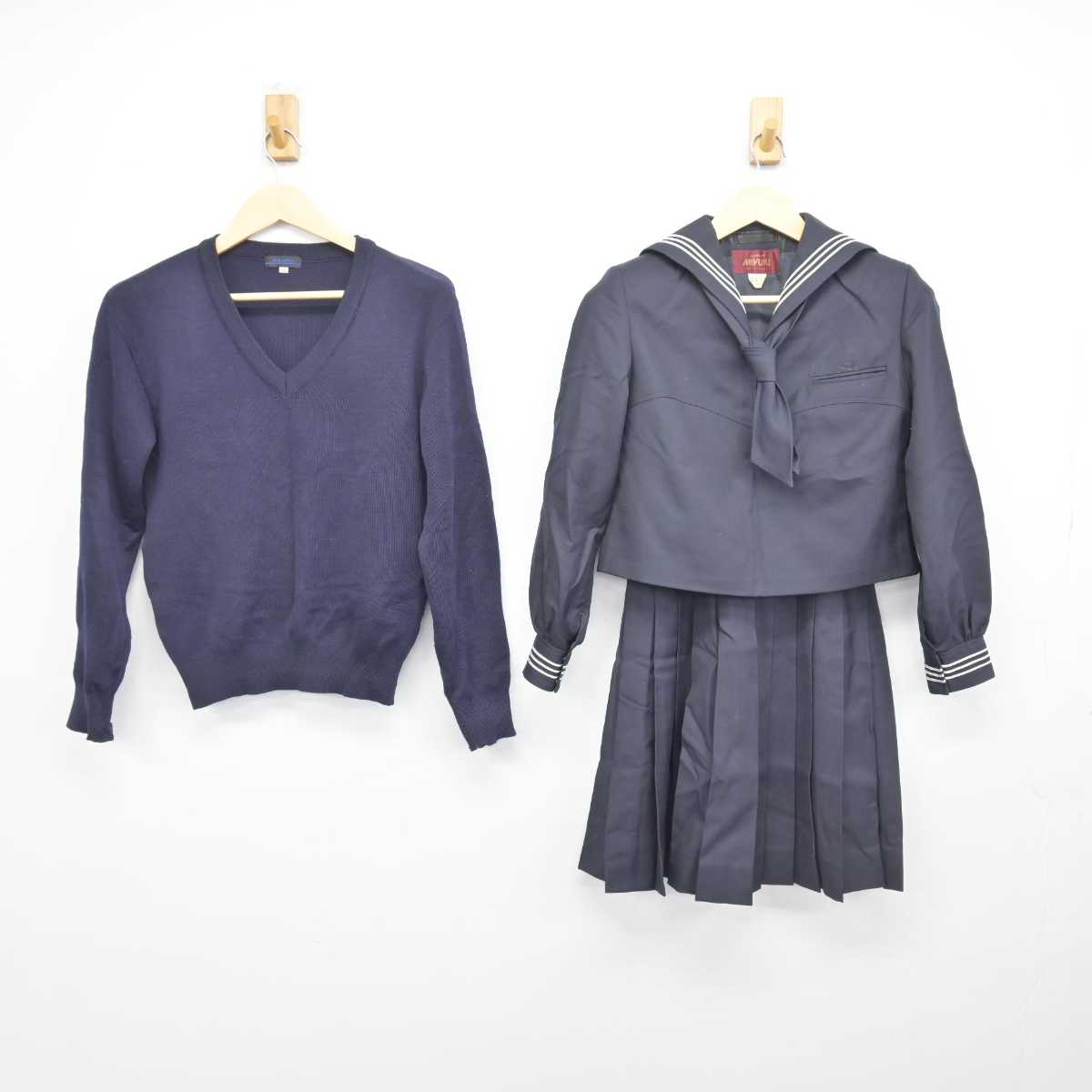 中古】東京都 豊島岡女子学園高等学校 女子制服 6点 (ニット・セーラー服・スカート) sf048280 | 中古制服通販パレイド