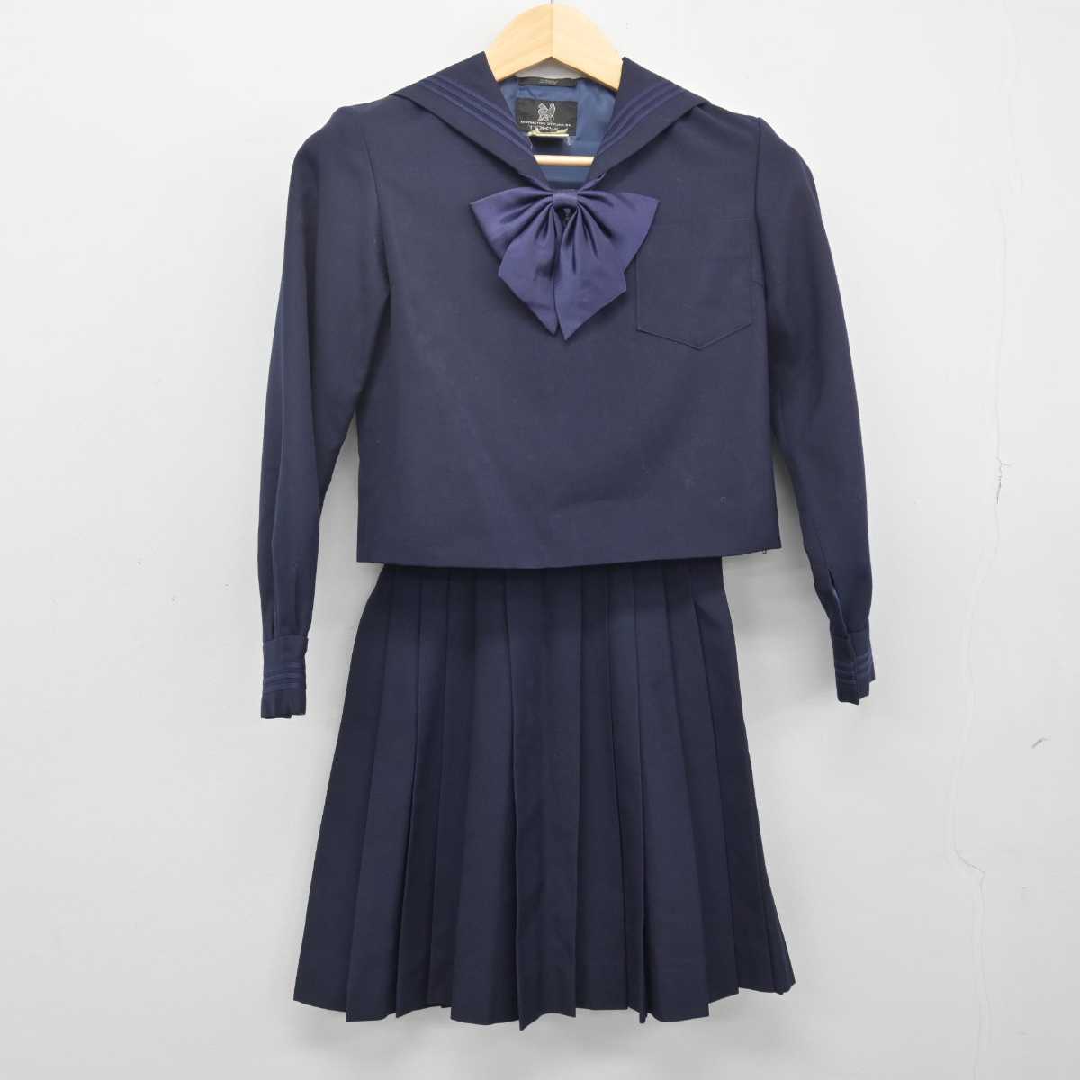 【中古】東京都 東京学芸大学附属高等学校 女子制服 3点 (セーラー服・スカート) sf048344