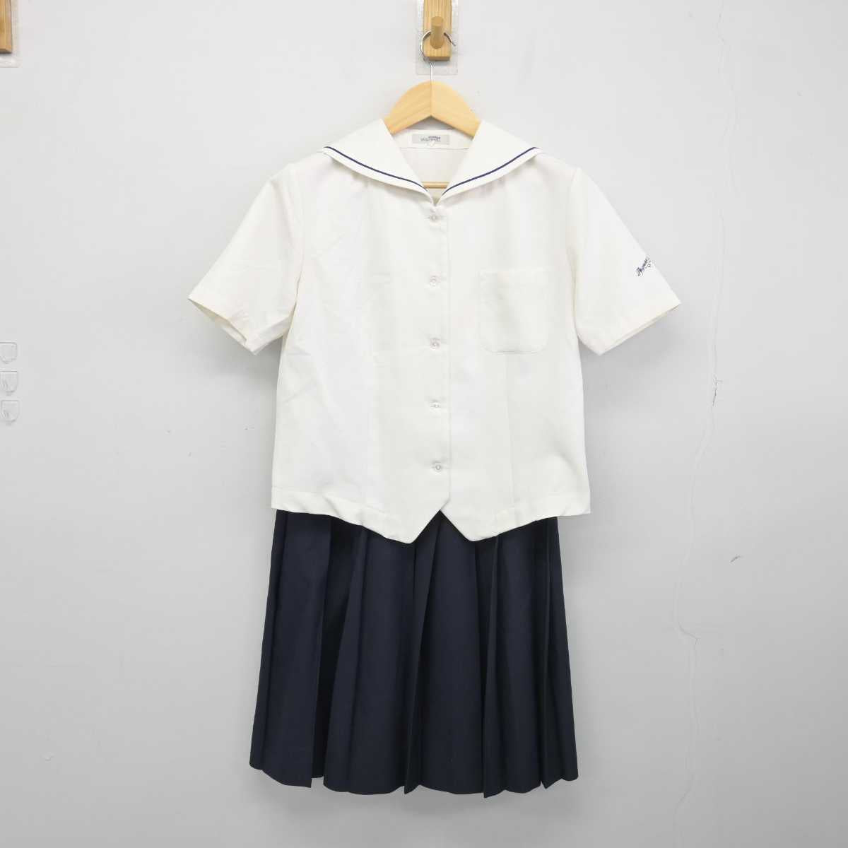 【中古】愛知県 岡崎市立翔南中学校 女子制服 2点 (セーラー服・スカート) sf048475