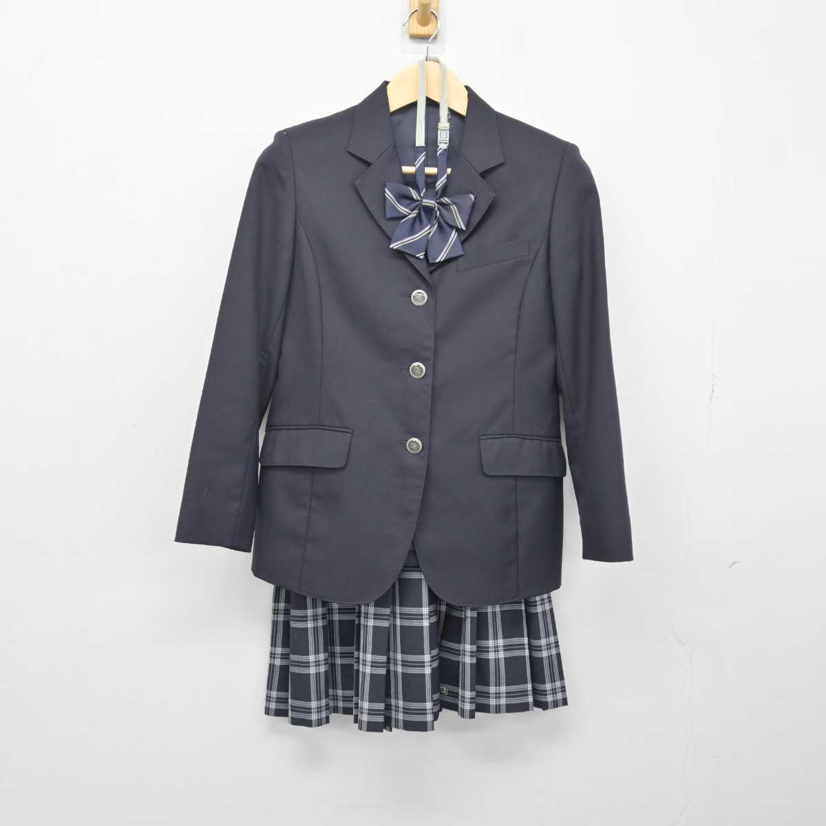 【中古】茨城県 取手松陽高等学校 女子制服 3点 (ブレザー・スカート) sf048542