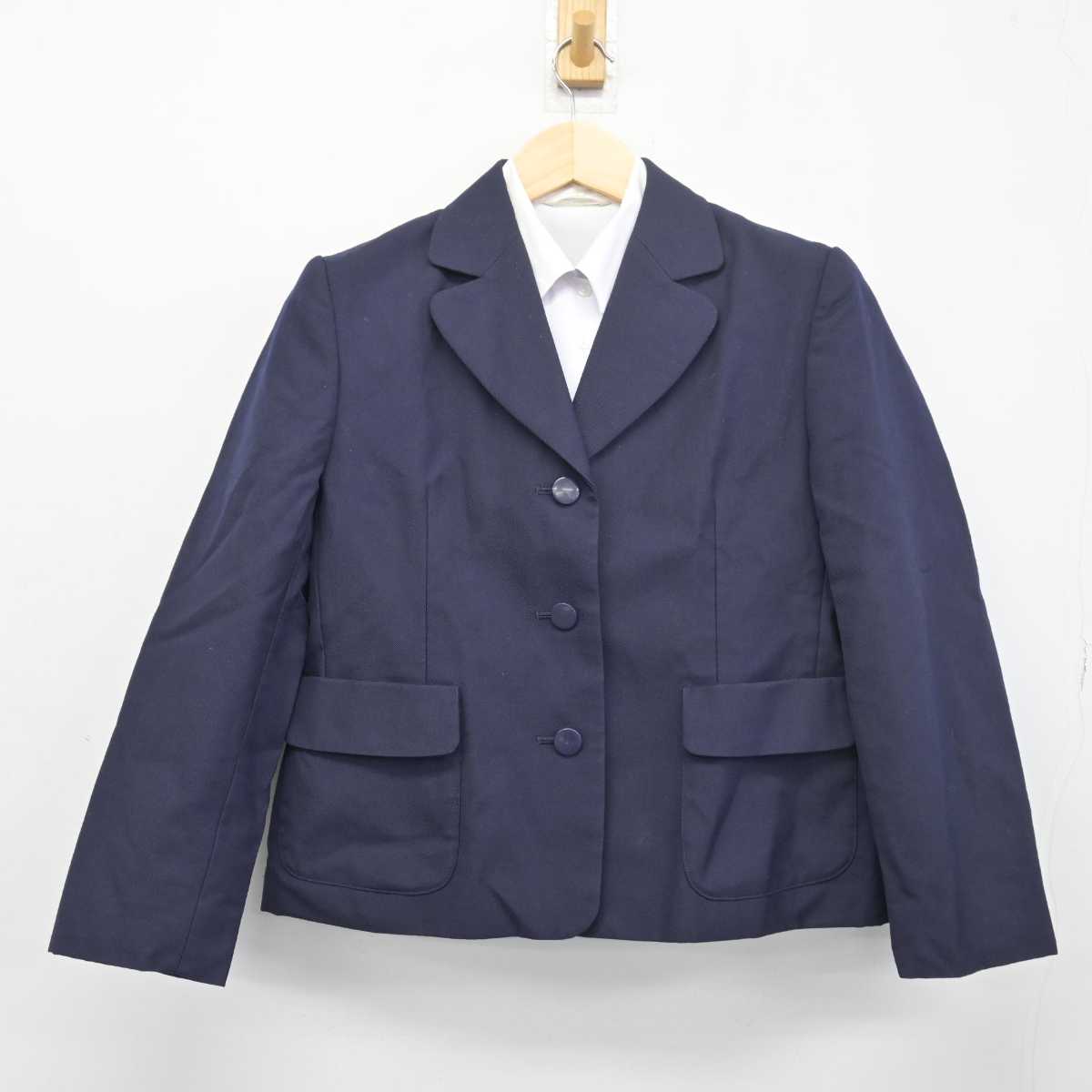 【中古】山形県 米沢東高等学校 女子制服 2点 (ブレザー・シャツ) sf048649