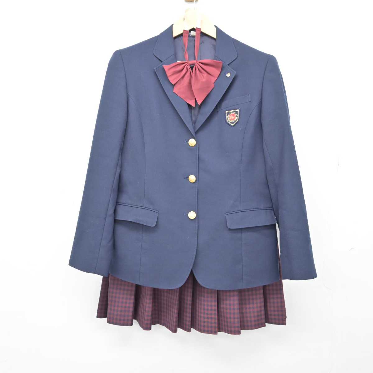 中古】群馬県 高崎健康福祉大学高崎高等学校 女子制服 5点 (ブレザー・ニット・スカート) sf048823 | 中古制服通販パレイド