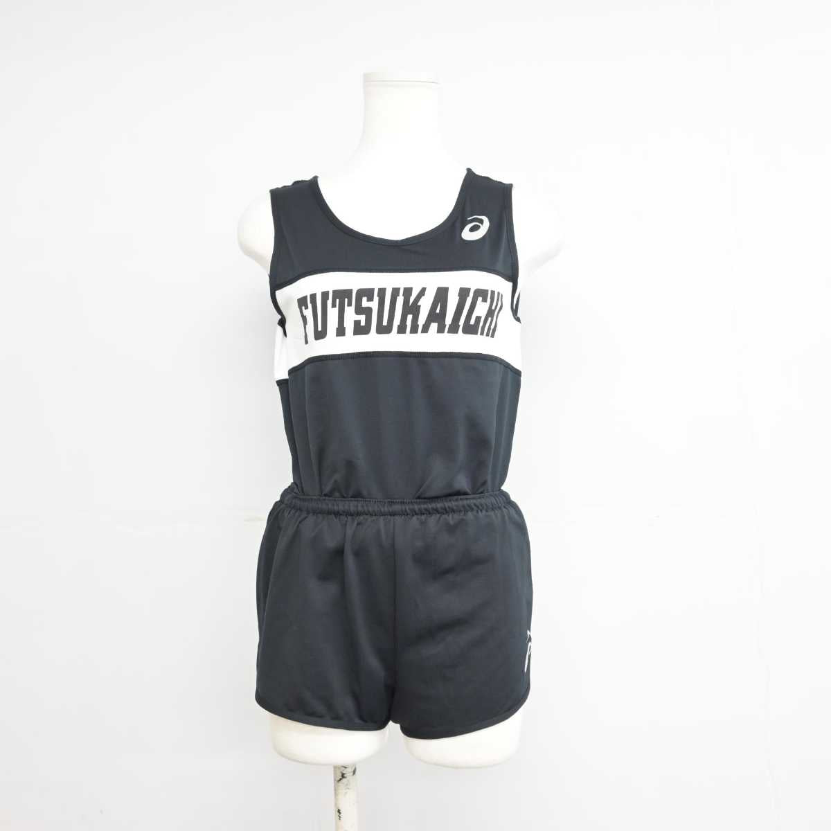 中古】福岡県 二日市中学校/陸上部ユニフォーム 女子制服 2点