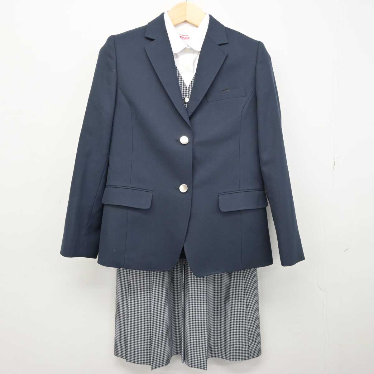 中古】北海道 札幌市立厚別中学校 女子制服 4点 (ブレザー・ベスト・シャツ・スカート) sf049164 | 中古制服通販パレイド