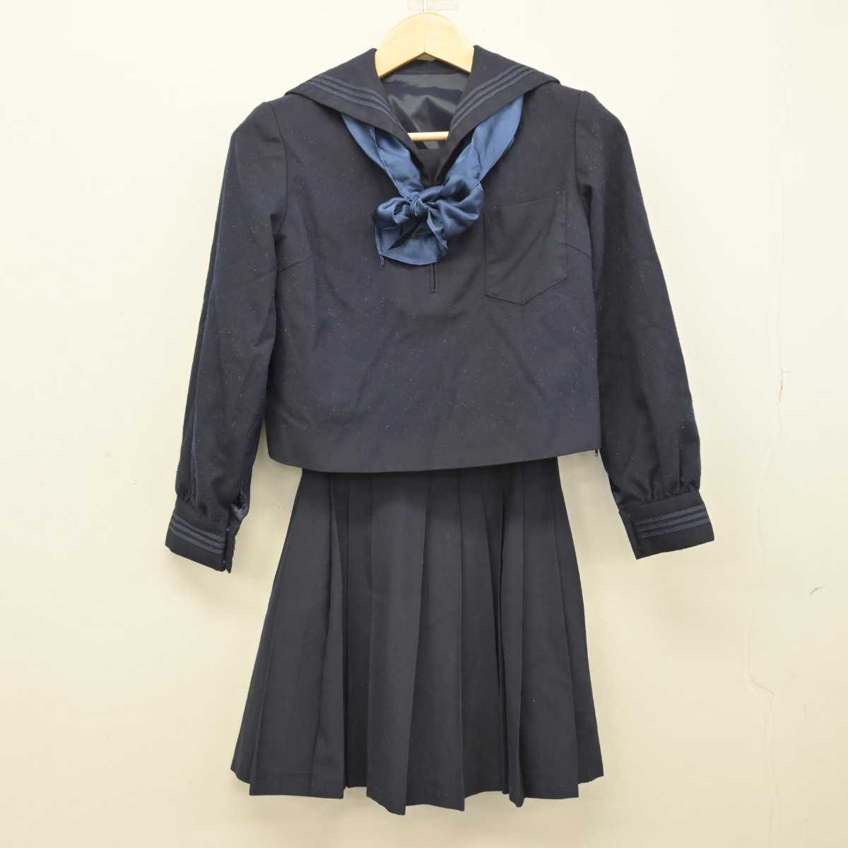 【中古】東京都 東京学芸大学附属高等学校 女子制服 3点 (セーラー服・スカート) sf049235