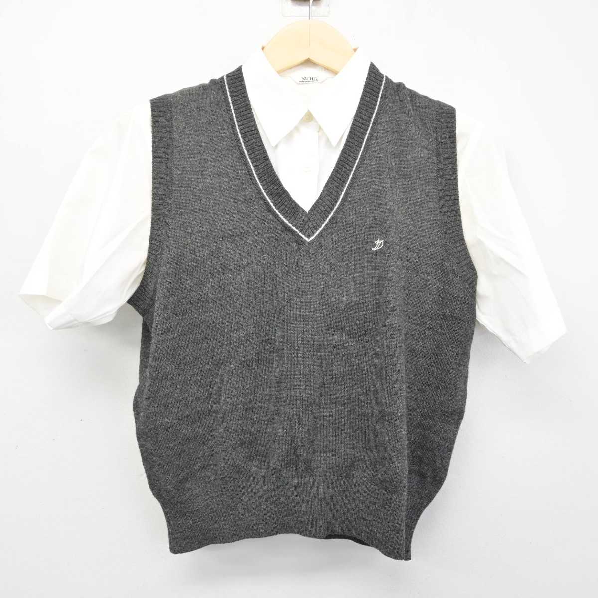 中古】東京都 郁文館高等学校 女子制服 2点 (シャツ・ニットベスト) sf049471 | 中古制服通販パレイド