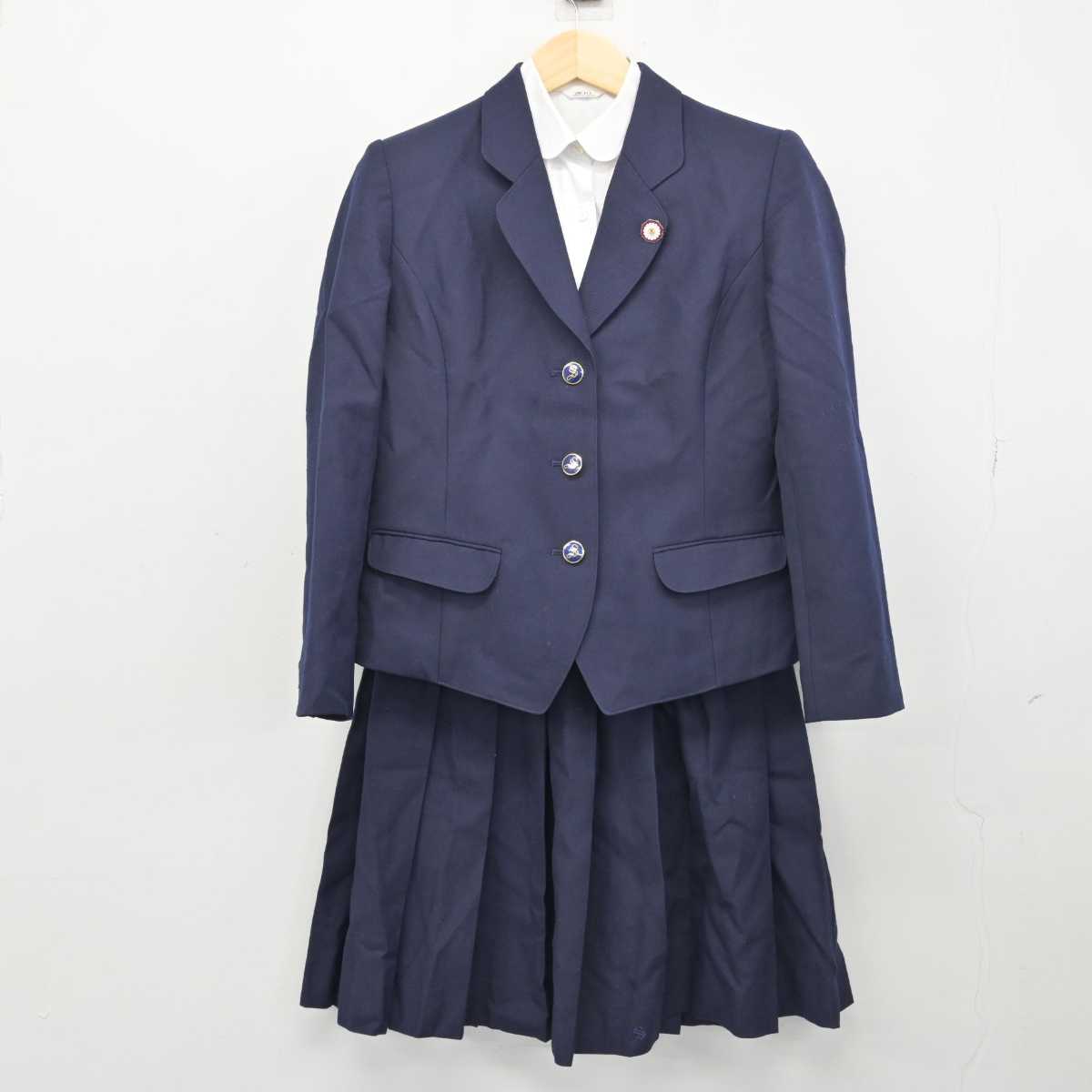 【中古】神奈川県 相模女子大学高等部 女子制服 4点 (ブレザー・シャツ・スカート) sf049882