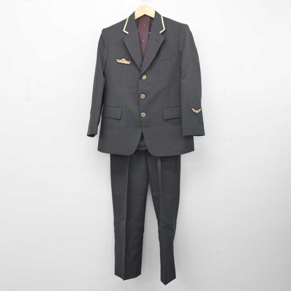 【中古】 JR東日本 男子制服 3点 (ジャケット・ズボン) sf050017