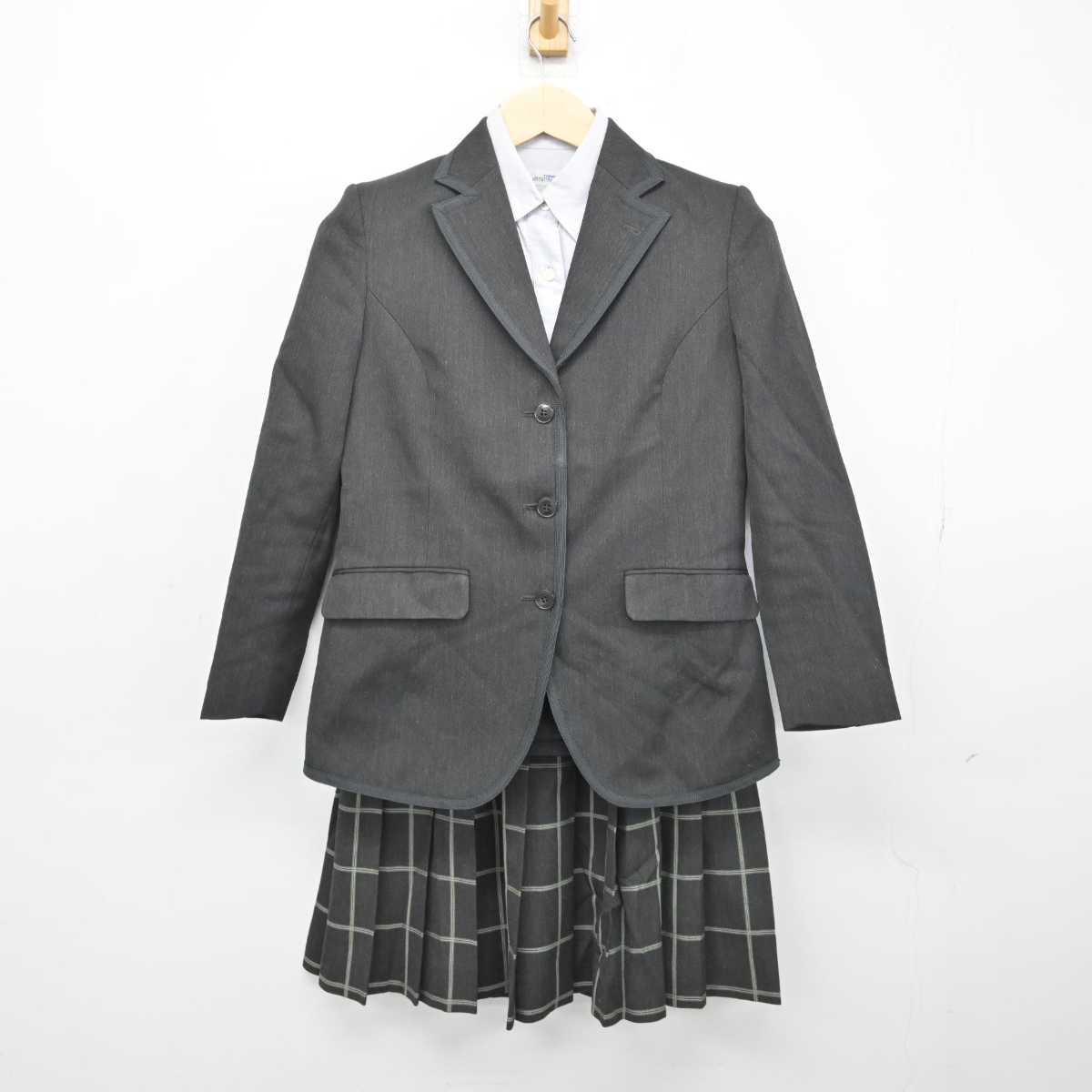 【中古】東京都 かえつ有明中学・高等学校 女子制服 4点 (ブレザー・シャツ・スカート) sf050104