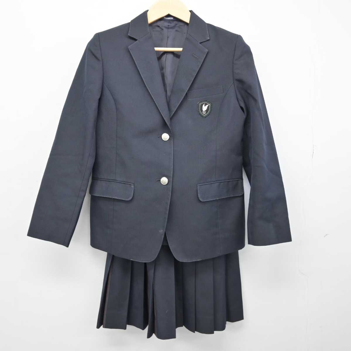 中古】福岡県 福岡常葉高等学校 女子制服 3点 (ブレザー・ベスト
