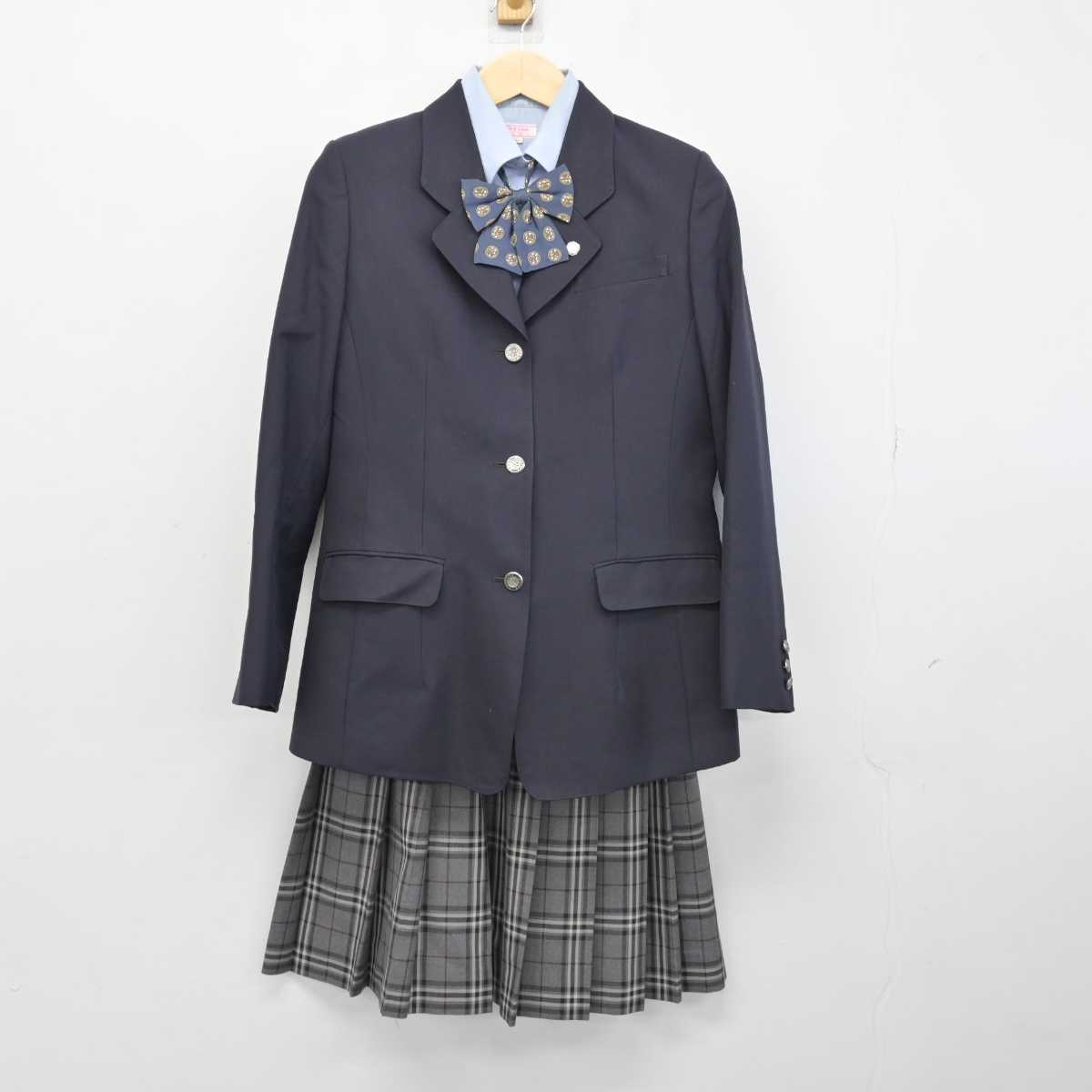 【中古】埼玉県 開智高等学校 女子制服 4点 (ブレザー・シャツ・スカート) sf050489