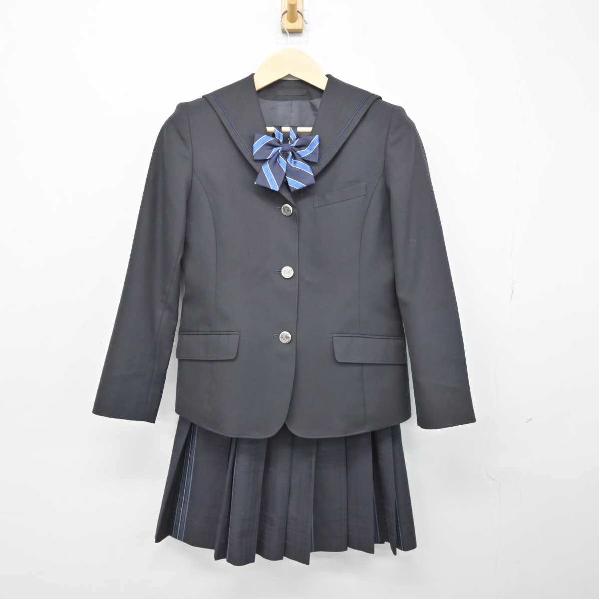 高校制服　ブレザー　スカート　一式 中古制服】埼玉県 叡明高等学校 女子制服 4点（ブレザー・ニット