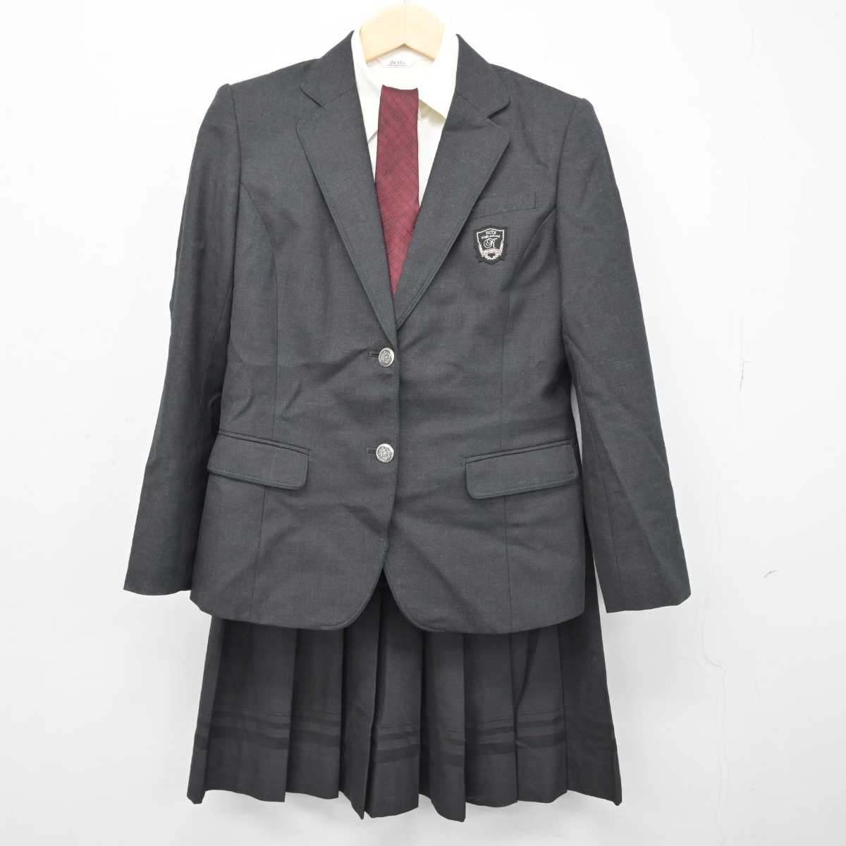 中古】広島県 広島工業大学高等学校 女子制服 5点 (ブレザー・シャツ ...