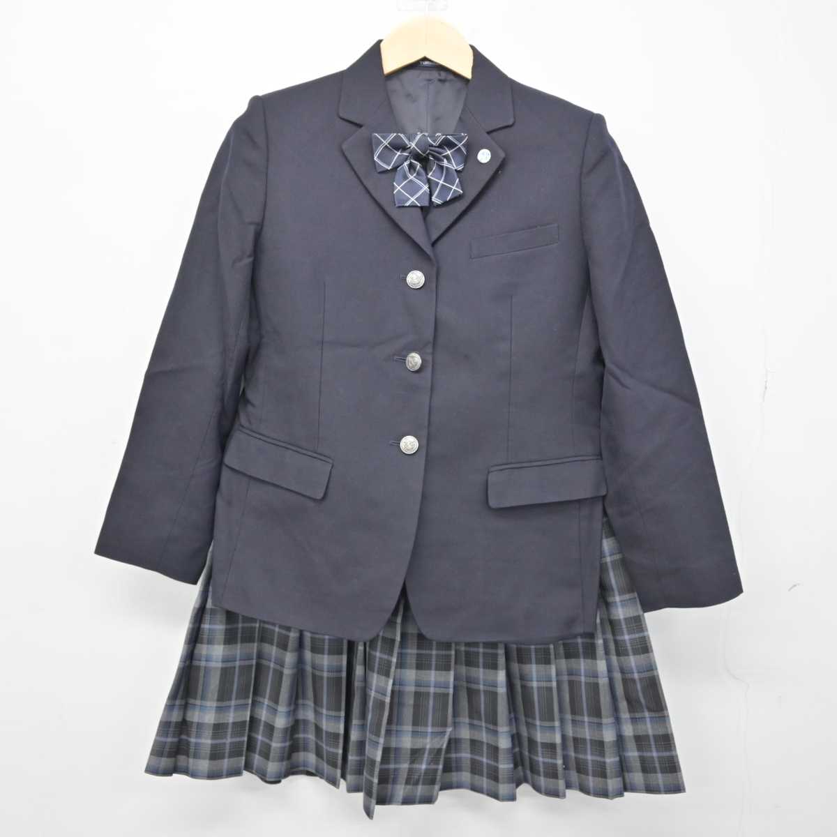 中古】北海道 北海道岩見沢農業高等学校 女子制服 5点 (ブレザー・ニットベスト・スカート) sf050610 | 中古制服通販パレイド