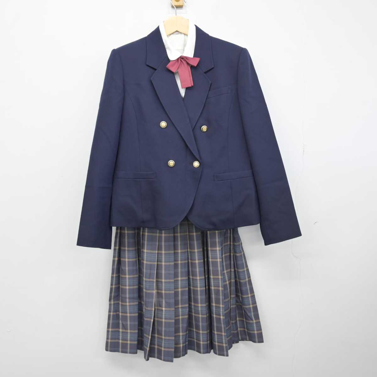 中古】佐賀県 高志館高等学校 女子制服 5点 (ブレザー・ベスト・シャツ・スカート) sf050680 | 中古制服通販パレイド