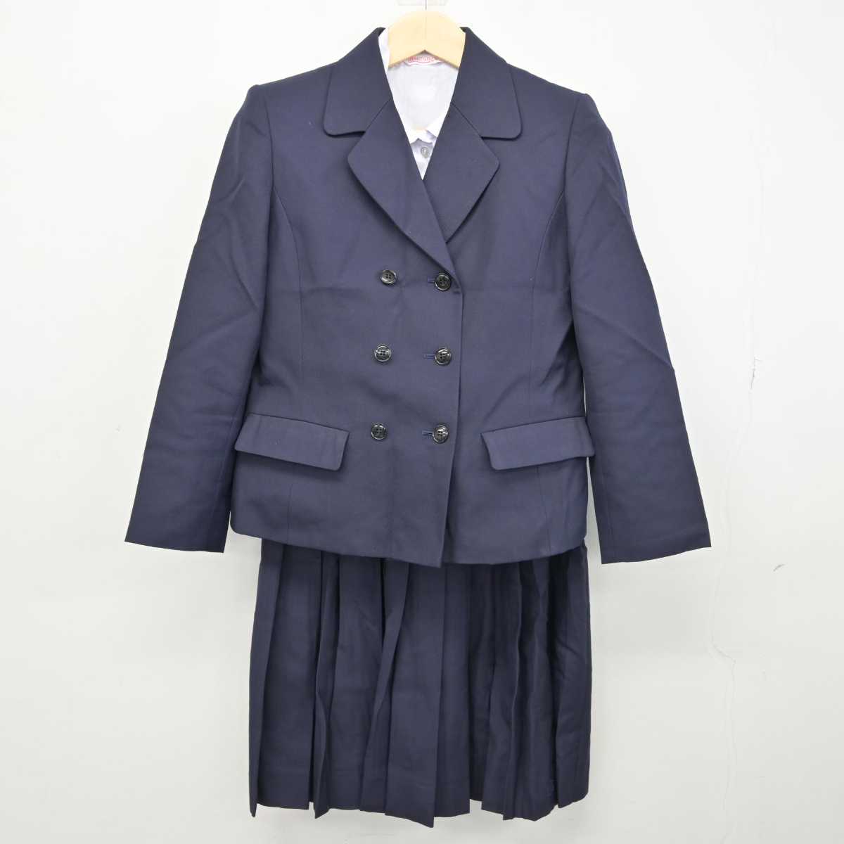 中古】佐賀県 佐賀西高等学校 女子制服 4点 (ブレザー・ベスト・シャツ