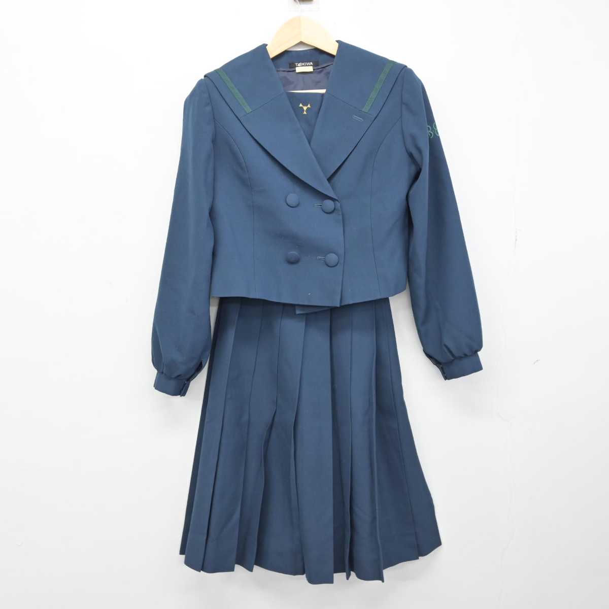 中古】大分県 鶴崎工業高等学校 女子制服 2点 (セーラー服