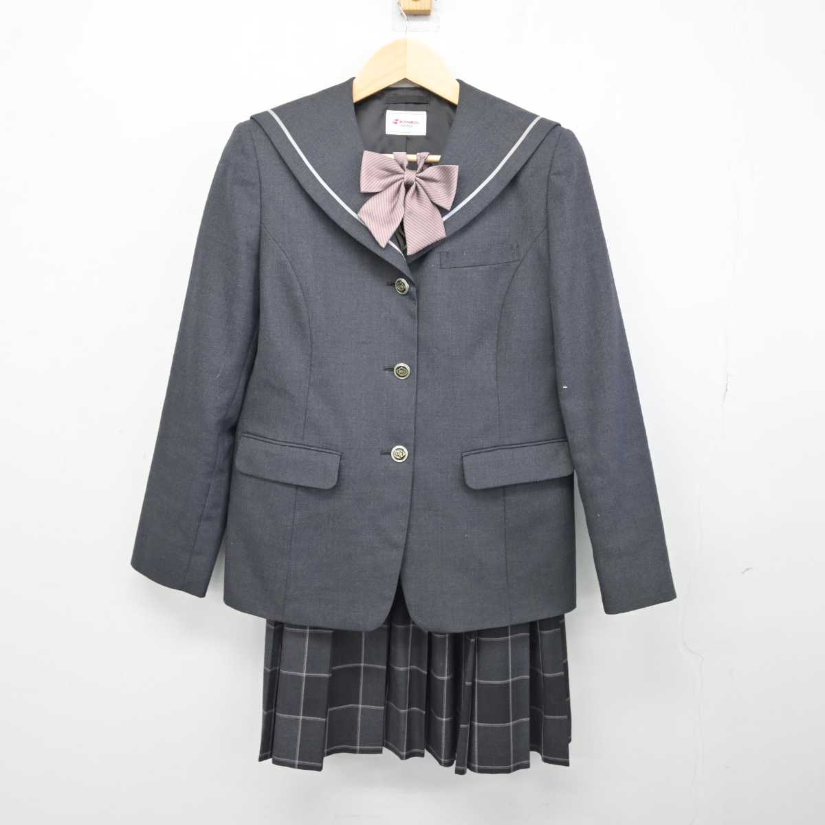 葛飾区医師会立附属看護高等専門学校　制服 ブレザー リボン スカート等セット 葛飾区医師会立附属看護高等専門学校 制服 ブレザー リボン