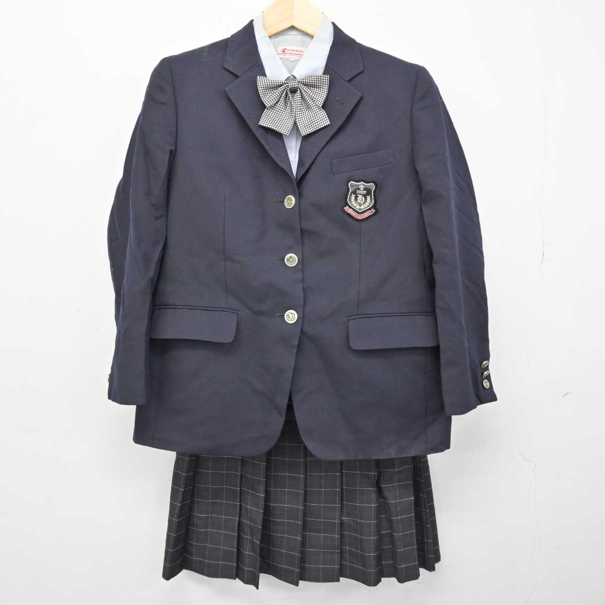 中古】山梨県 北杜高等学校 女子制服 4点 (ブレザー・シャツ・スカート
