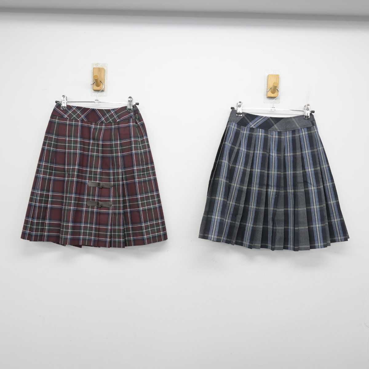 中古】東京都 八王子実践中学校・高等学校 女子制服 2点 (スカート・スカート) sf051274 | 中古制服通販パレイド