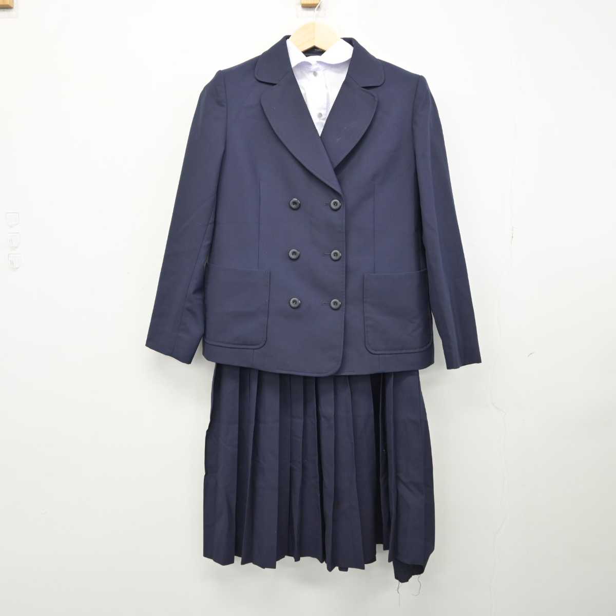 【中古】愛知県 椙山女学園高等学校 女子制服 3点 (ブレザー・シャツ・ジャンパースカート) sf051356