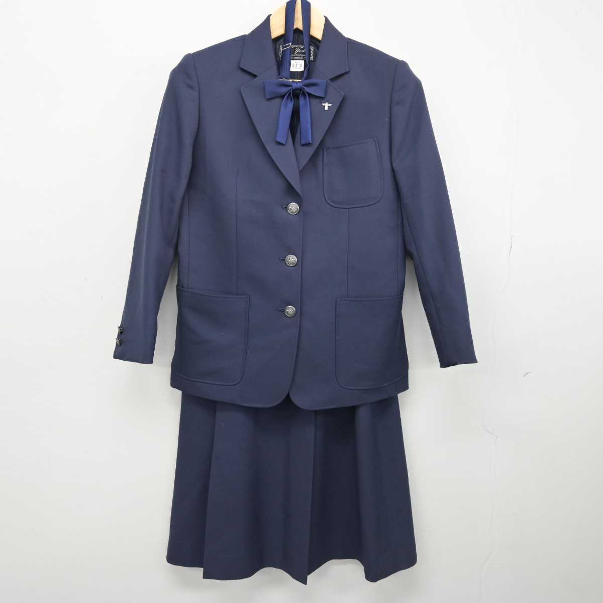 中古制服】兵庫県 稲美町立稲美中学校 女子制服 2点（セーラー服