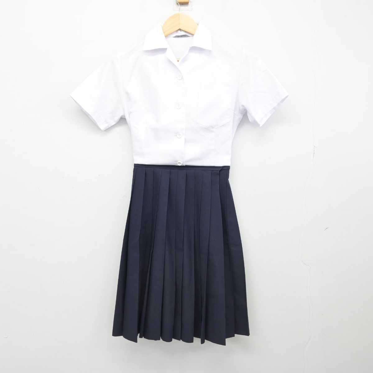 【中古】富山県 富山東高等学校 女子制服 2点 (シャツ・スカート) sf051721