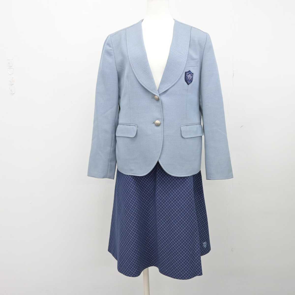 【中古】岡山県 ノートルダム清心学園 清心女子高等学校 女子制服 3点 (ブレザー・スカート) sf052005