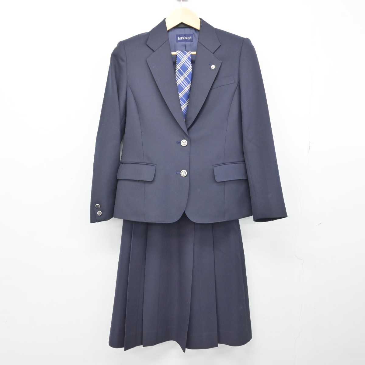 【中古】北海道 北広島高等学校 女子制服 6点 (ブレザー・スカート) sf052190