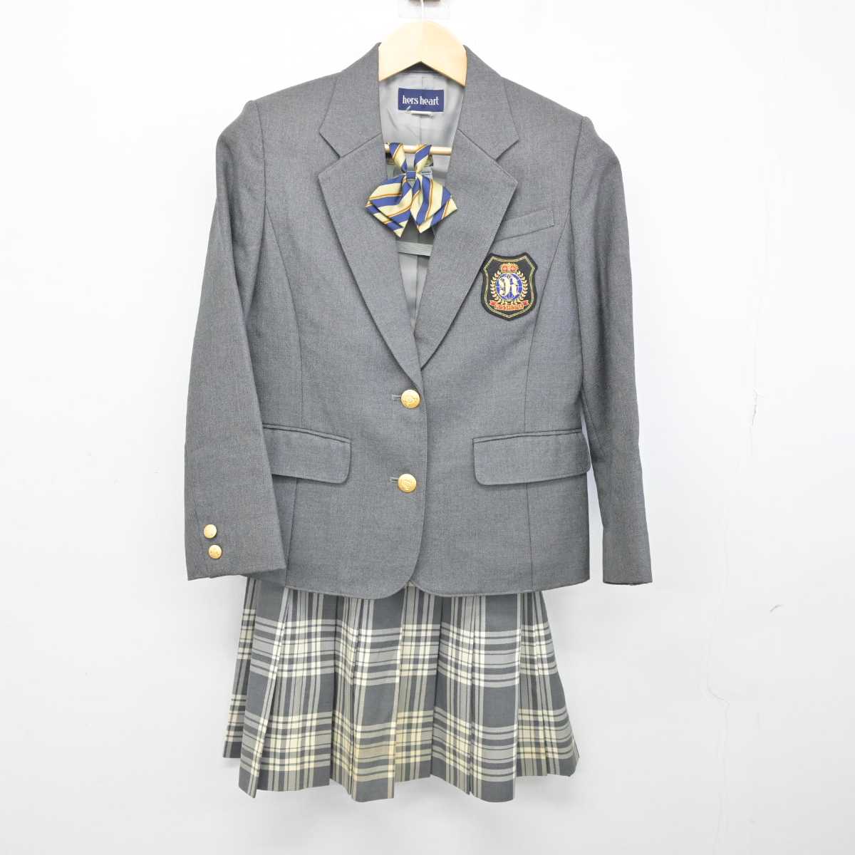 【中古】東京都 立志舎高等学校 女子制服 4点 (ブレザー・スカート) sf052588