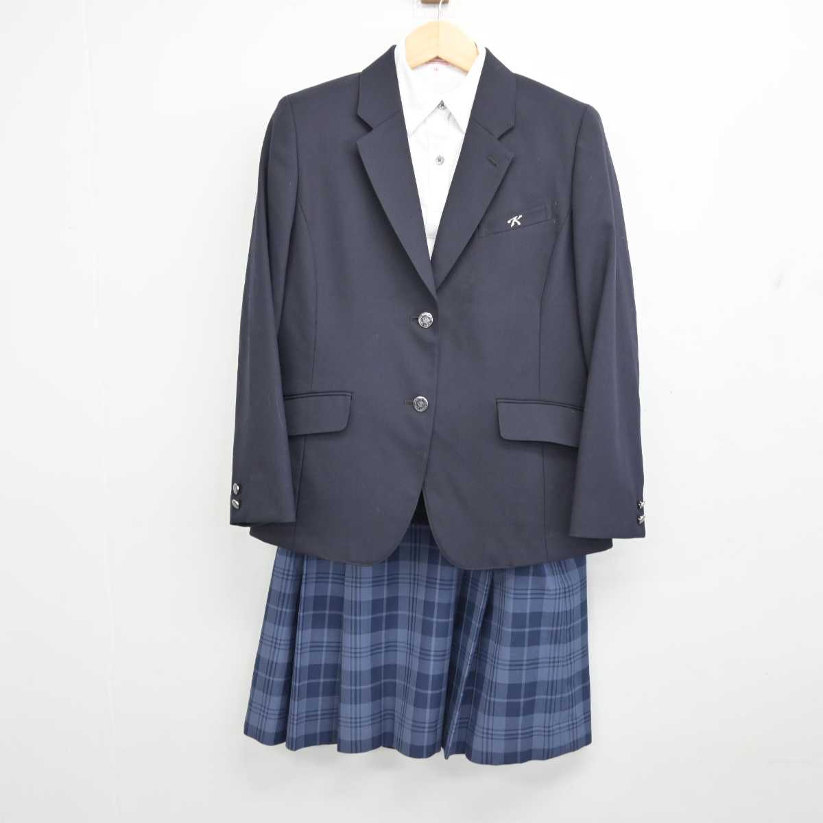 中古】滋賀県 湖南農業高等学校 女子制服 4点 (ブレザー・シャツ・ニット・スカート) sf053025 | 中古制服通販パレイド