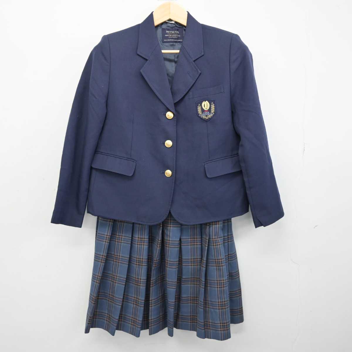 中古】熊本県 大津中学校 女子制服 2点 (ブレザー・スカート